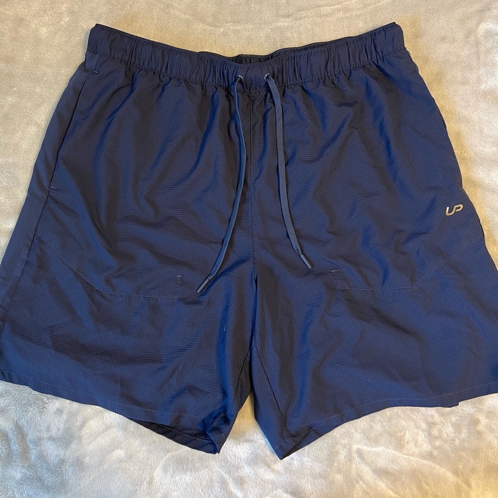 Blue breathable shorts